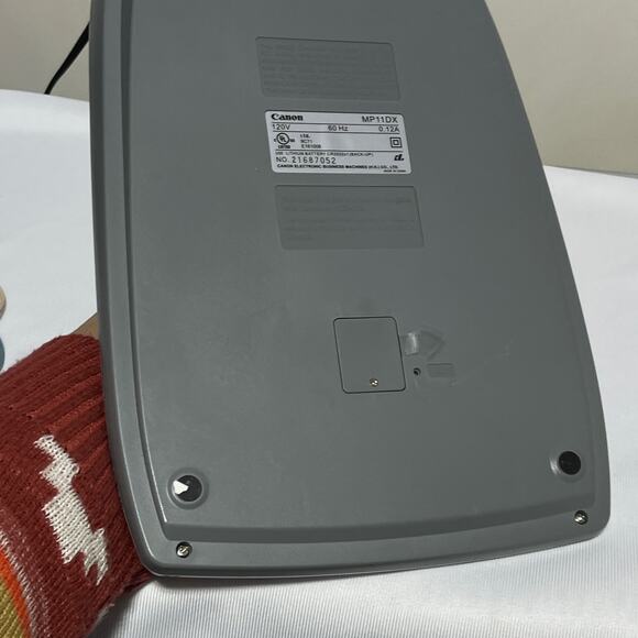 Canon MP-11DX 12 Digit 2 Color Desktop Printing Adding Machine Calculator - Picture 3 of 9